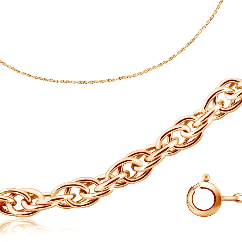 Цепь Бронницкий Ювелир 11025110045 45см 2,37гр.  - фото 2