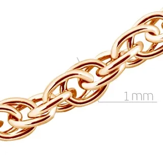 Цепь Бронницкий Ювелир 11025110045 45см 2,37гр. 