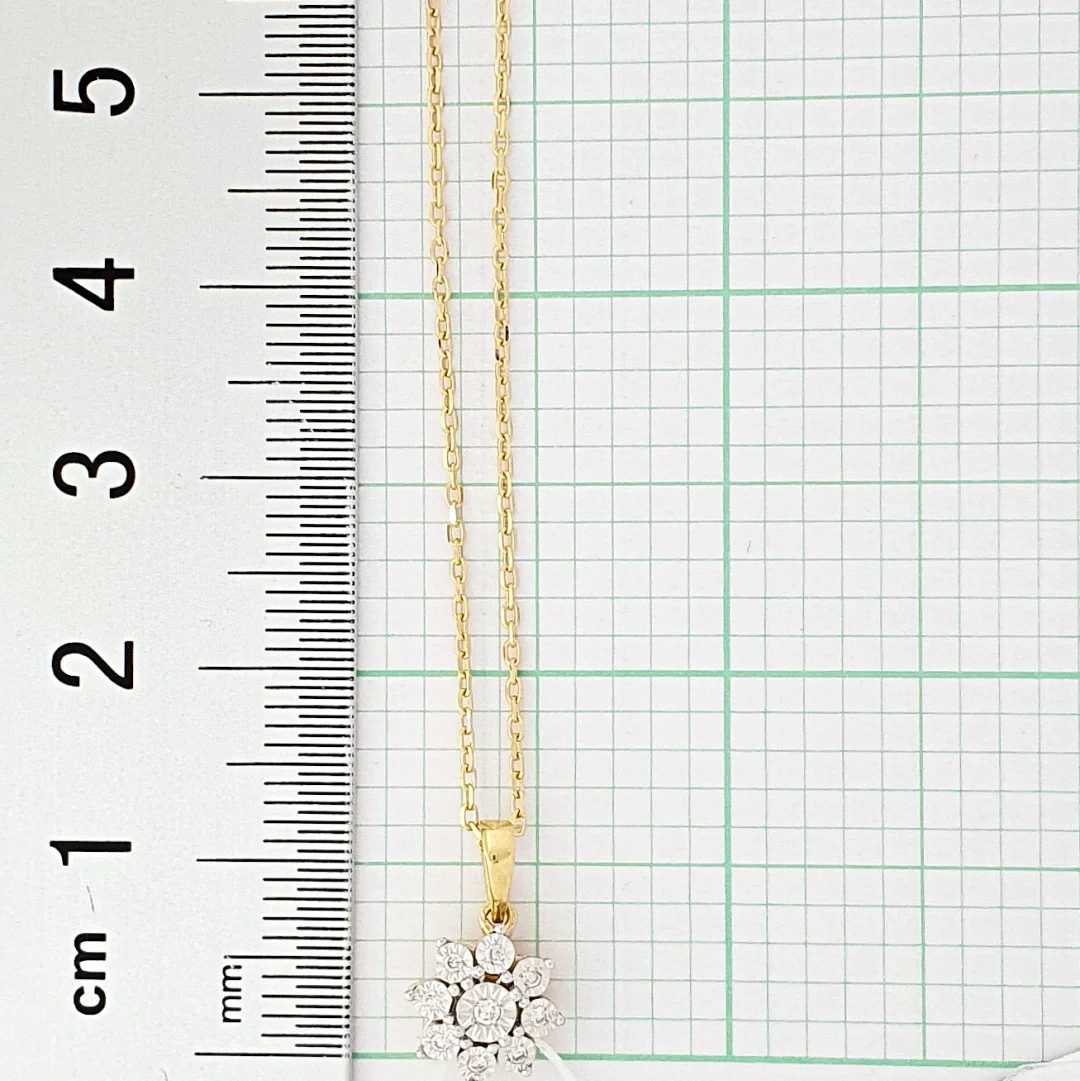 Колье Goldos Premium SDP2667 45см 2,3гр 0,05ct. 