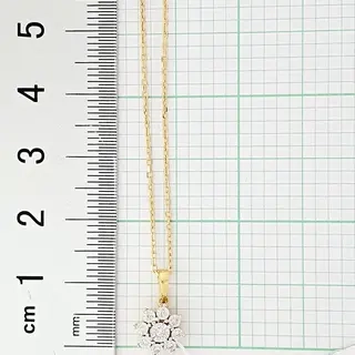 Колье Goldos Premium SDP2667 45см 2,3гр 0,05ct. 