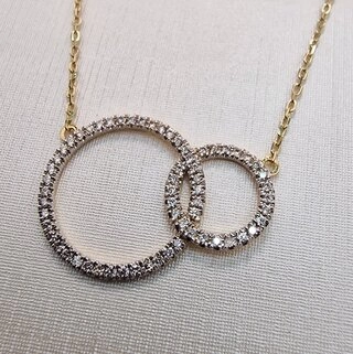 Колье Deimantas 104841973 43см 3,71гр 0,475ct. 