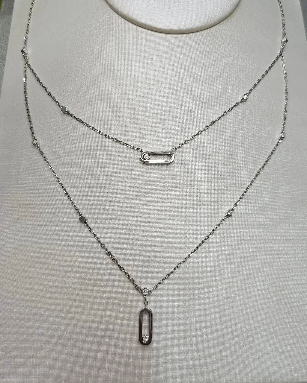 Колье Deimantas 116139981 0,34Ct VS1/H VG-Cut 58см  - фото 3