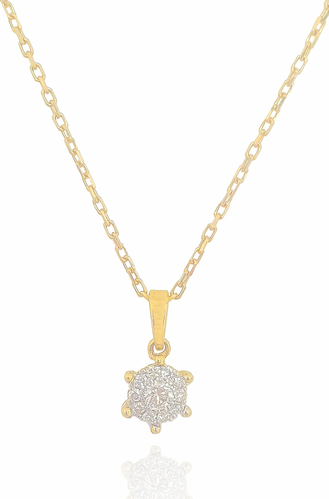 Колье Goldos Premium SDP1824-1 45см 2,2гр 0,13ct.  - фото 2