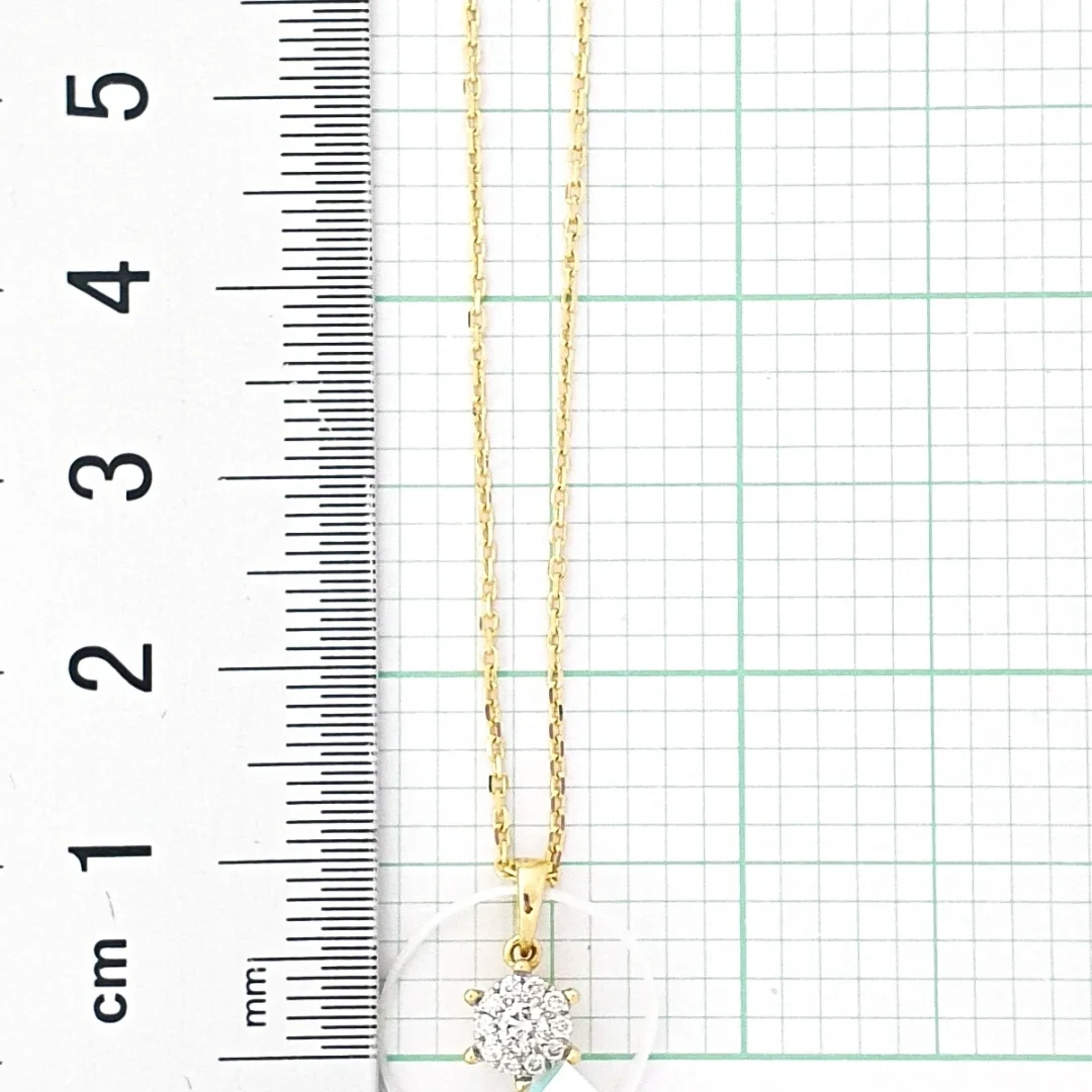 Колье Goldos Premium SDP1824-1 45см 2,2гр 0,13ct. 