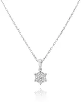 Колье Goldos Premium SDP1824W 45см 1,9гр 0,13ct.  - фото 2