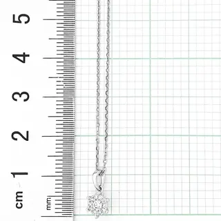 Колье Goldos Premium SDP1824W 45см 1,9гр 0,13ct. 