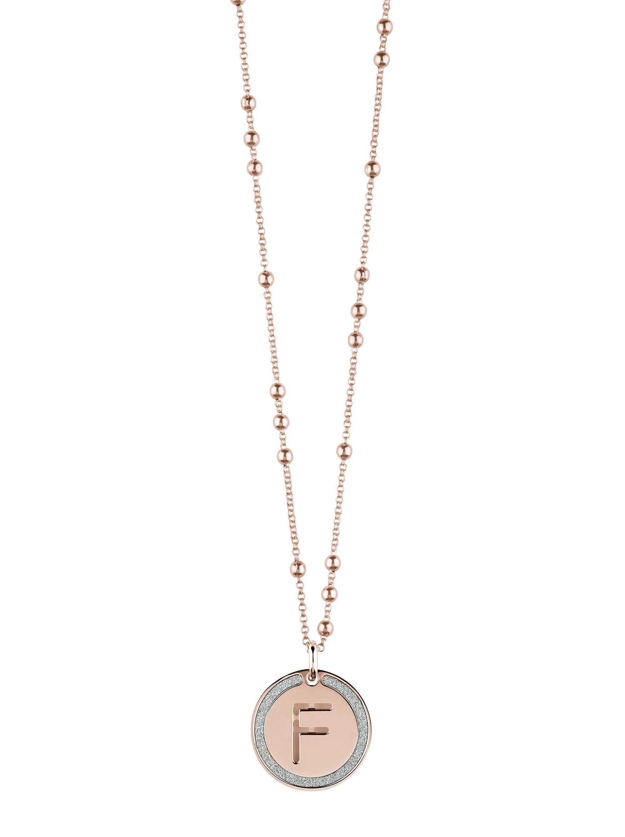 Колье Bliss Constella Буква F 1542 45см 27.1крт.