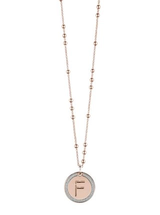 Колье Bliss Constella Буква F 1542 45см 27.1крт.