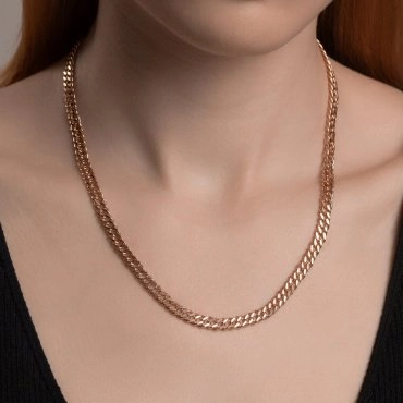 Цепь SOKOLOV 502011006 длина 50 см, вес 12.91 г золото, плетение двойной ромб 