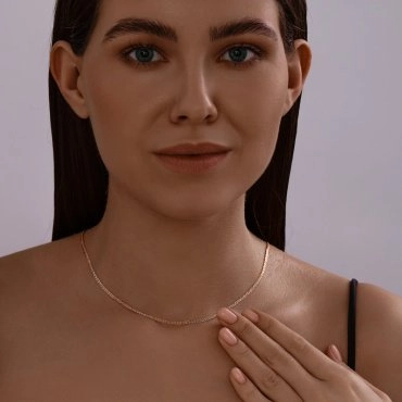 Цепь SOKOLOV 581020352 длина 50 см, вес 3.73 г золото, плетение нонна 