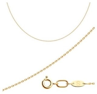 Цепь SOKOLOV 581030258 длина 50 см, вес 1 г золото, плетение якорное 