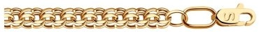 Цепь SOKOLOV 582070602 длина 55 см, вес 6.13 г золото, плетение бисмарк 