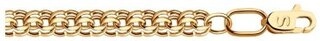 Цепь SOKOLOV 582070602 длина 55 см, вес 6.13 г золото, плетение бисмарк 