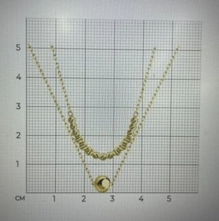 Колье Diamant 53-170-01177-1 длина 45 см вес 2.57 г золото, без вставок 113192940 