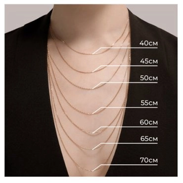 Цепь SOKOLOV 582070702 длина 65 см, вес 11.02 г золото, плетение бисмарк 