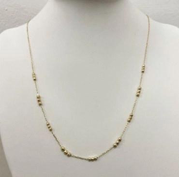 Колье Diamant 53-170-01178-1 длина 45 см вес 2.37 г золото, без вставок 