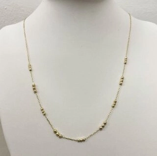 Колье Diamant 53-170-01178-1 длина 45 см вес 2.37 г золото, без вставок 