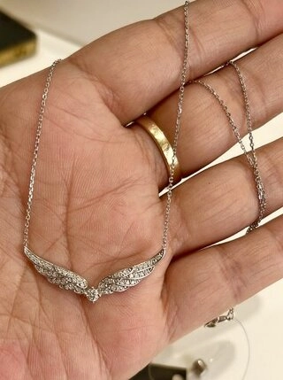 Колье Diamant 876654 длина 45 см вес 3.5 г золото, бриллиант 