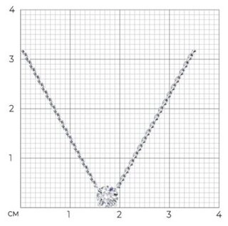 Колье Diamant 52-270-02319-1_45 длина 45 см вес 1.94 г золото, бриллиант 119813587 