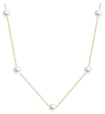 Колье Diamant 51-370-01795-1 длина 50 см вес 3.01 г золото, жемчуг 