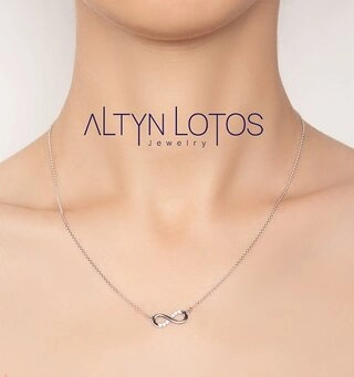 Колье Кристалл NL523 45см 2,79гр. 