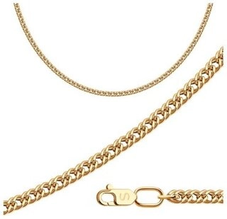 Цепь SOKOLOV 582010506 длина 50 см, вес 3.55 г золото, плетение двойной ромб 