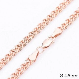 Цепь Ювелир Трейд Золото Lux BRS 580205022 длина 50 см, вес 3.8 г золото, плетение нонна 