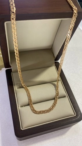 Цепь Anara zoloto Россия 585 цепь длина 50 см, вес 3.6 г золото, плетение двойной ромб 