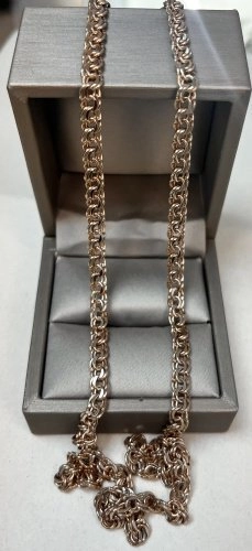 Цепь Ювелирные традиции 8766555 длина 60 см, вес 12.73 г золото, плетение бисмарк 