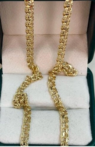 Цепь SOKOLOV 95899546 длина 55 см, вес 9.9 г золото, плетение бисмарк 