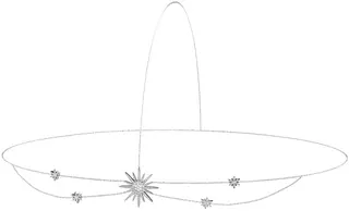 Колье Djula 1024 djula 45см 6,80гр 0,45ct.