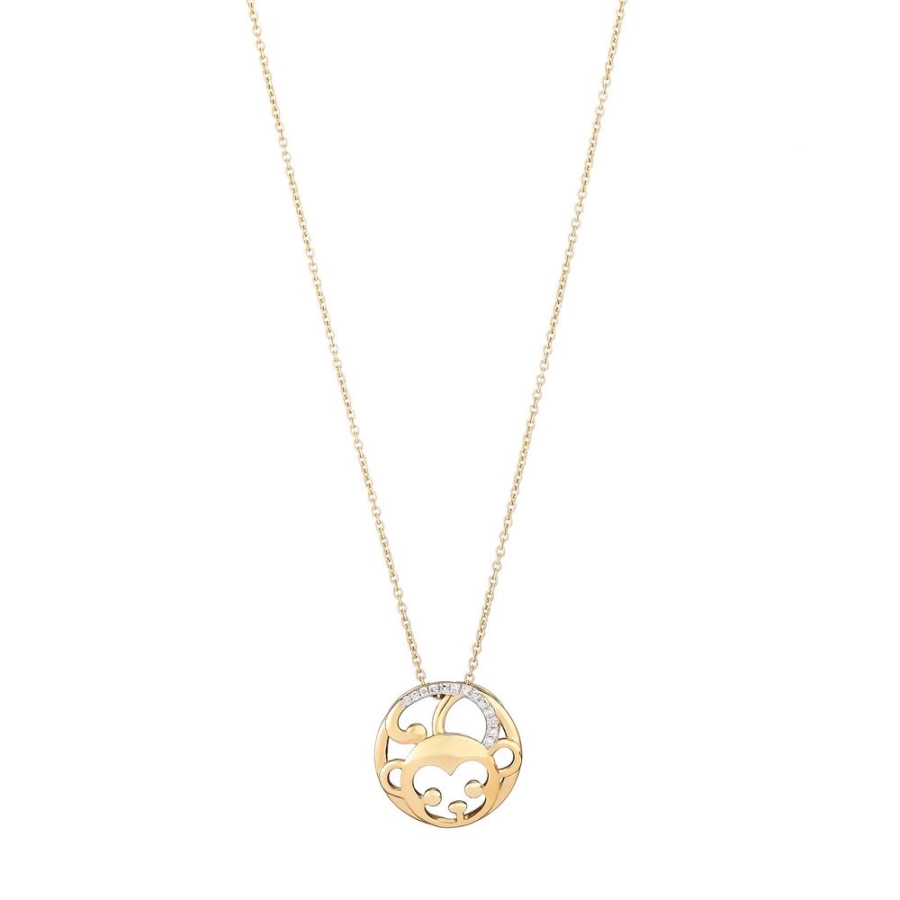 Колье Damiani 10712д/887AS 45см 2,39гр 0,039ct.