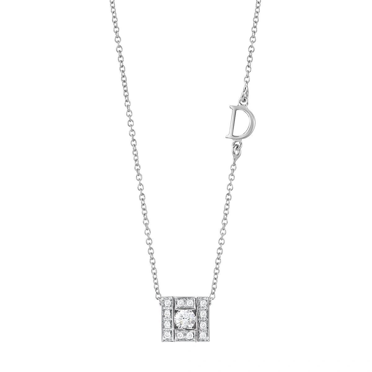 Колье Damiani 14266 д 45см 4,3гр 0,21ct. 