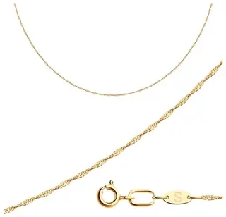 Цепочка Sokolov 581060202 45см 1.18гр 