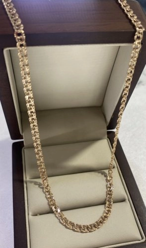 Цепь Anara zoloto ANARA BREND длина 55 см, вес 4.24 г золото, плетение бисмарк 