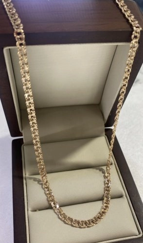 Цепь Anara zoloto ANARA BREND длина 55 см, вес 4.24 г золото, плетение бисмарк 