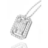 Колье Goldos SPD3564W 45см 4,2гр 0,63ct. - фото 2