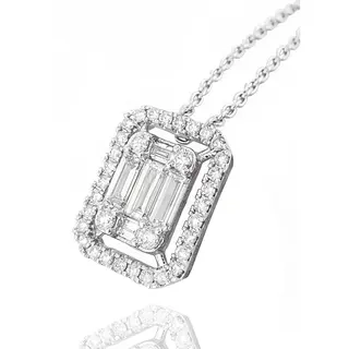 Колье Goldos SPD3564W 45см 4,2гр 0,63ct.