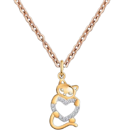 Колье Атолл Котёнок  50324_50 50см 2,88гр 