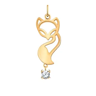 Колье Атолл 50184_50 Лиса 50см 2,92гр 