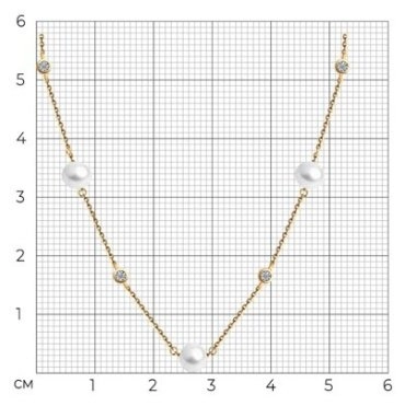 Колье Sokolov 79-70008_42 42см 3.31гр 