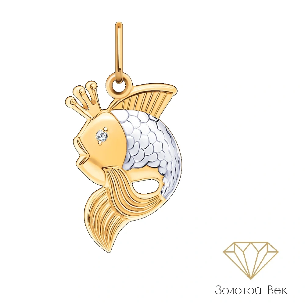 Колье Атолл Рыбка 5352_50  50см 3,68гр  - фото 2