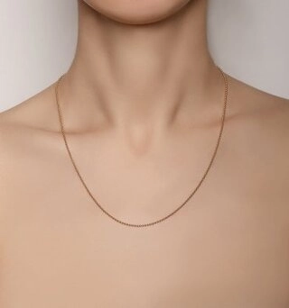 Цепь КРАСЦВЕТМЕТ НЦ15-085 длина 50 см, вес 4.28 г золото, плетение перлина 