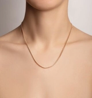 Цепь КРАСЦВЕТМЕТ НЦ12-320ПГ длина 45 см, вес 3.53 г золото, плетение царь 