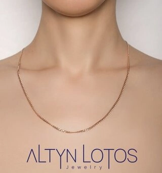 Цепь Бронницкий Ювелир 11040500155 длина 55 см, вес 4.87 г золото, плетение нонна 