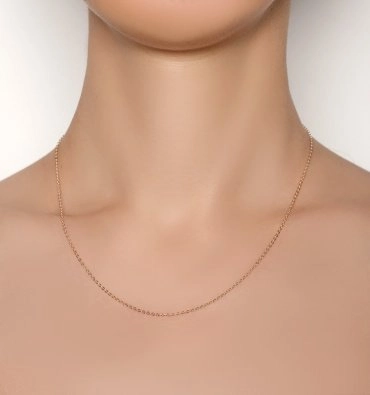 Цепь Бронницкий Ювелир 11030141345 длина 45 см, вес 1.78 г золото, плетение якорное 