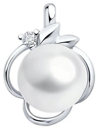 Подвеска SOKOLOV 92030789 вес 1.44 г серебро, фианит 