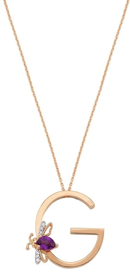 Колье BG Bee Goddess 1502 BG 45см 00,1ct 0,15ct.