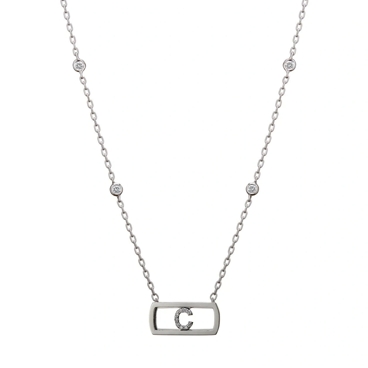 Колье RF 1599 45см 5,46гр 0,16ct.