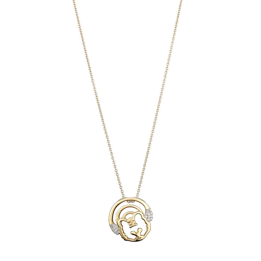 Колье Damiani 10648д/889as 45см 2,39гр 0,051ct.